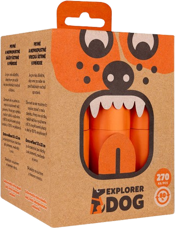 The Explorer Dog Sáčky recyklované na psí exkrementy 270 sáčků