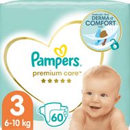 Pampers Premium Care plenky vel. 3, 6-10 kg, 60 ks