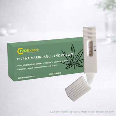 BMSS Drogový test na marihuanu THC ze slin (kazeta)