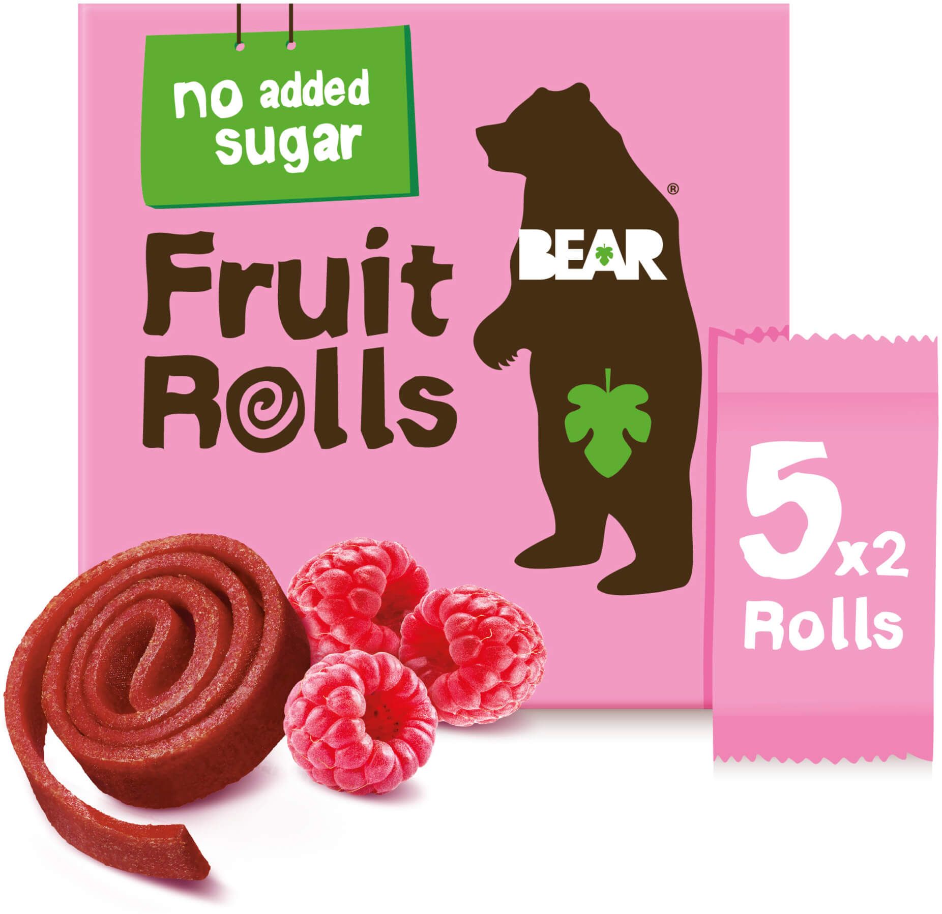 Bear Fruit Rolls malina ovocné rolované plátky 5 x 20 g