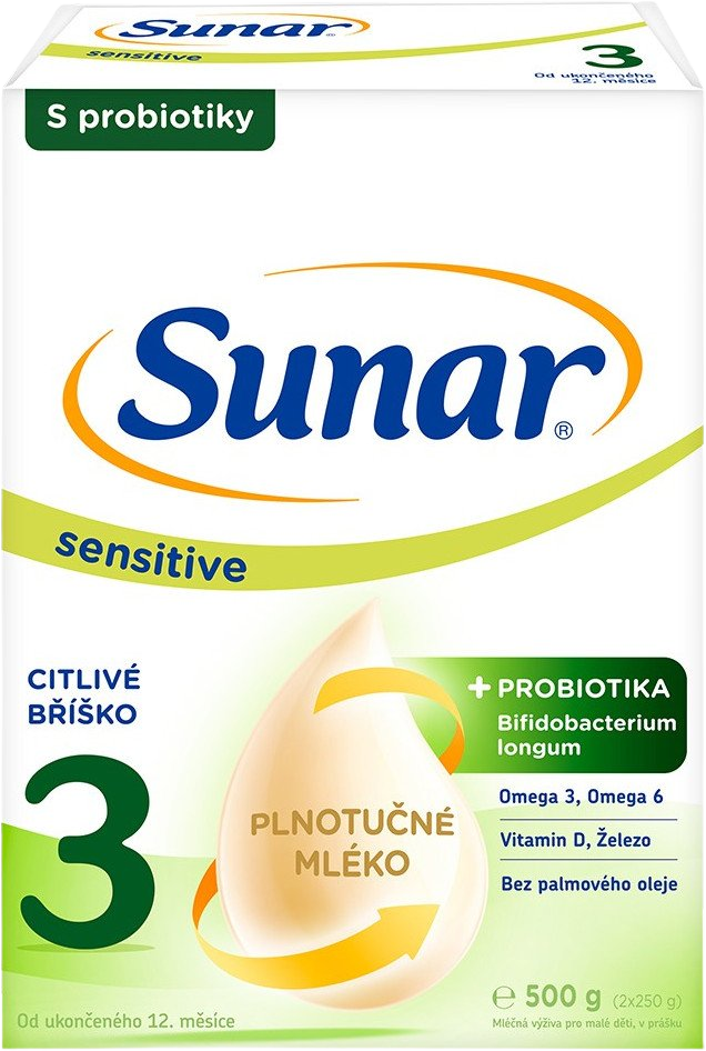 Sunar Sensitive 3 batolecí mléko, 500 g