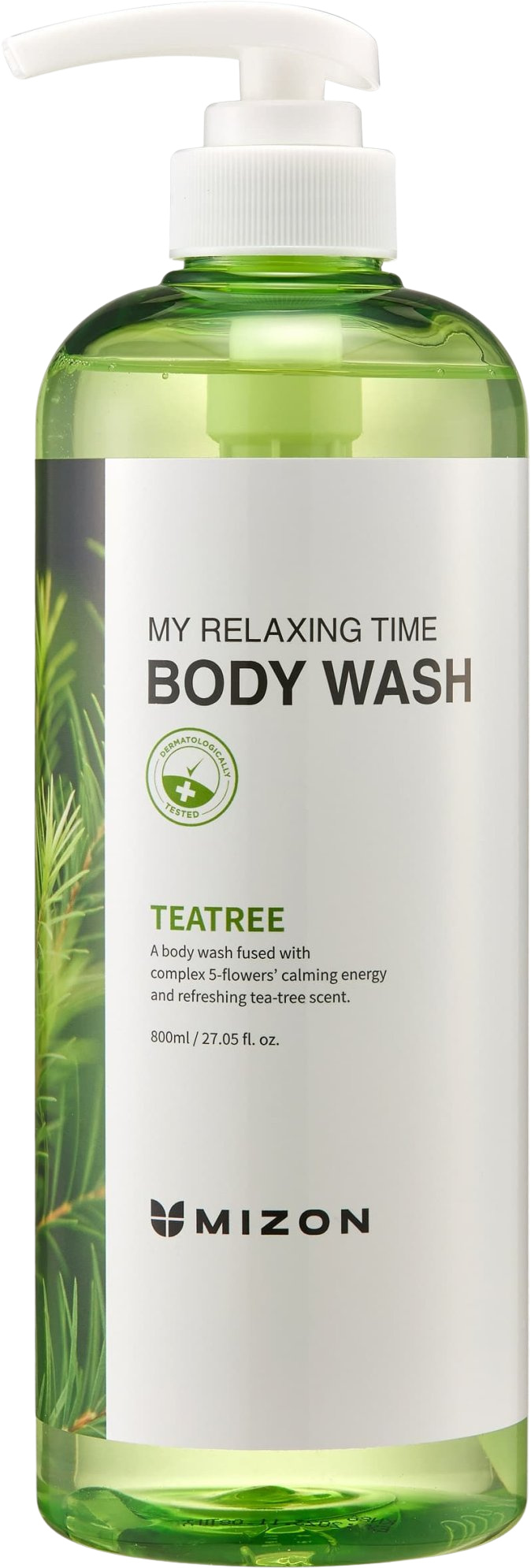 Mizon My Relaxing Time Body Wash Tea tree sprchový gel 800 ml