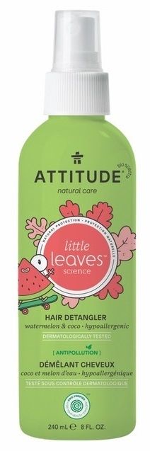 Attitude Little leaves Sprej na rozčesávání vlásků s vůní melounu a kokosu 240 ml