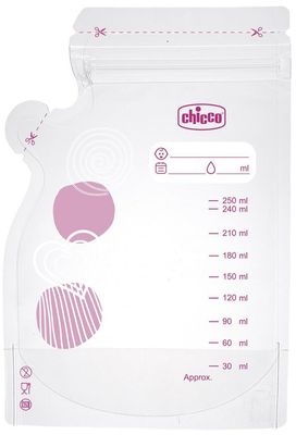Chicco Sáčky na mateřské mléko 250 ml, 30 ks