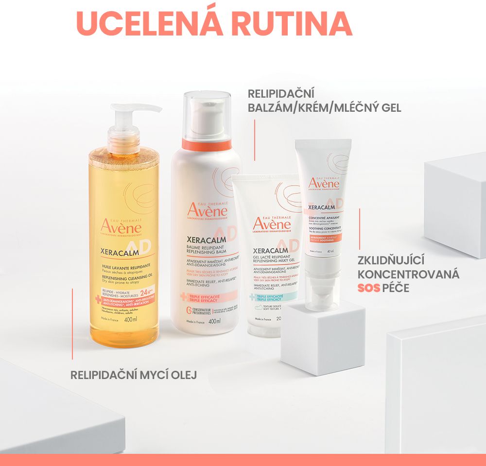 Avène XeraCalm A.D Relipidační mycí olej 1000 ml