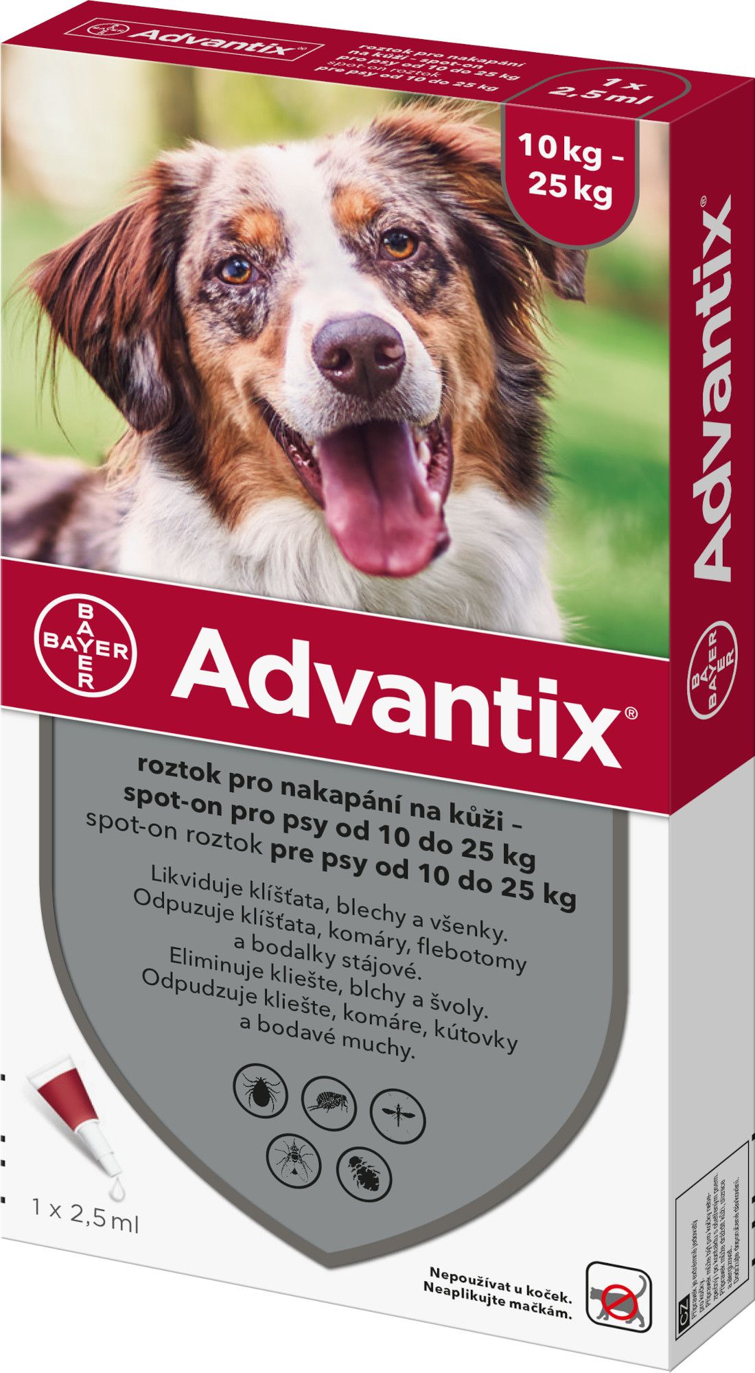 Advantix pro psy spot-on 10-25 kg 2.5 ml