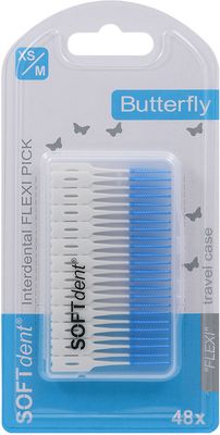 SOFTdent Butterfly dentální párátka Flexi Pick 48 ks