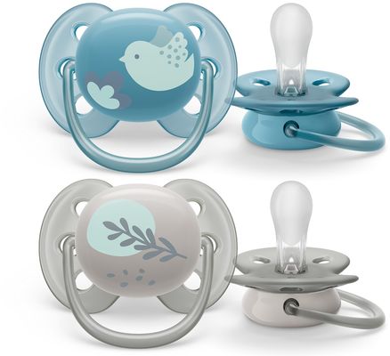 Philips Avent Šidítko Ultrasoft Premium Zvířátko 6-18m chlapec 2 ks