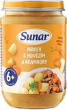 Sunar Příkrm mrkev s hovězím a brambory 6m+, 190 g