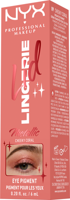 NYX Professional Makeup Tekuté oční stíny Lid Lingerie - 09 Cheeky Coral 6 ml