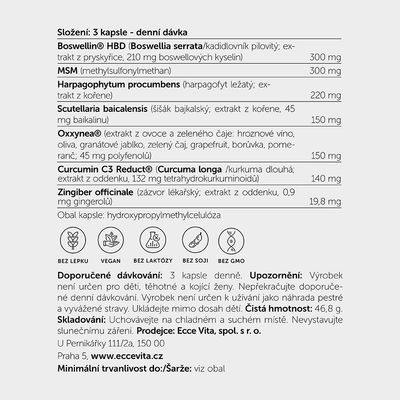 Ecce Vita Longevity, Curcumin Complex 90 kapslí