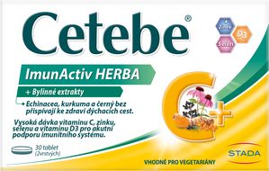 Cetebe ImunActiv Herba + Bylinné extrakty 30 tablet