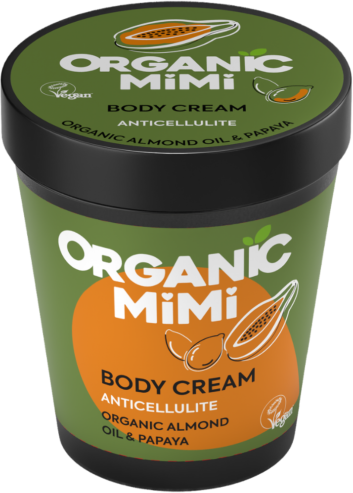 Organic Mimi Almond & Papaya anticelulitidní krém na tělo 200 ml