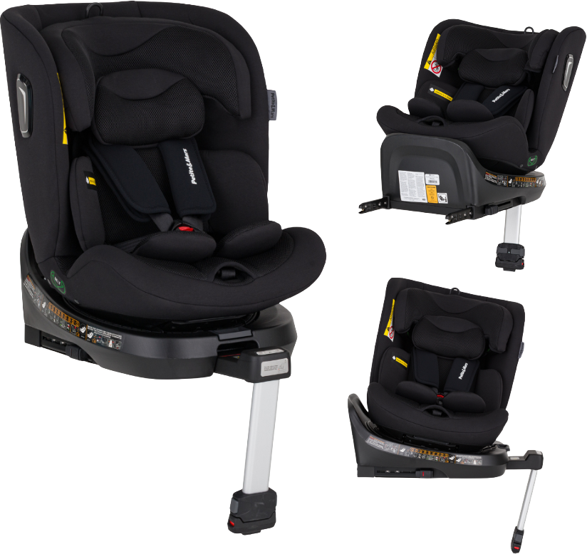 Petite&Mars Autosedačka Twistguard Pro i-Size Coal Black Air 40-150 cm(0-36 kg)