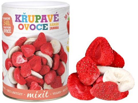 Mixit Banán Jahoda Křupavé ovoce 80 g