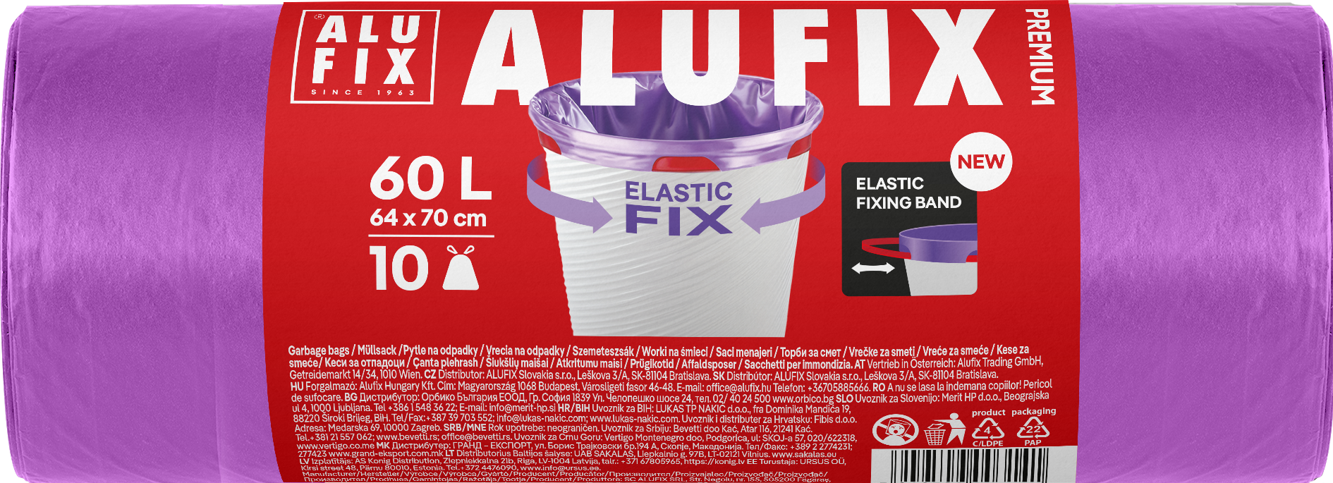 Alufix Elastic Fix Pytle na odpadky 10 ks