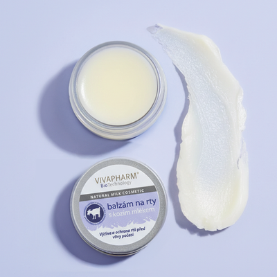VivaPharm Balzám na rty s kozím mlékem 25 ml