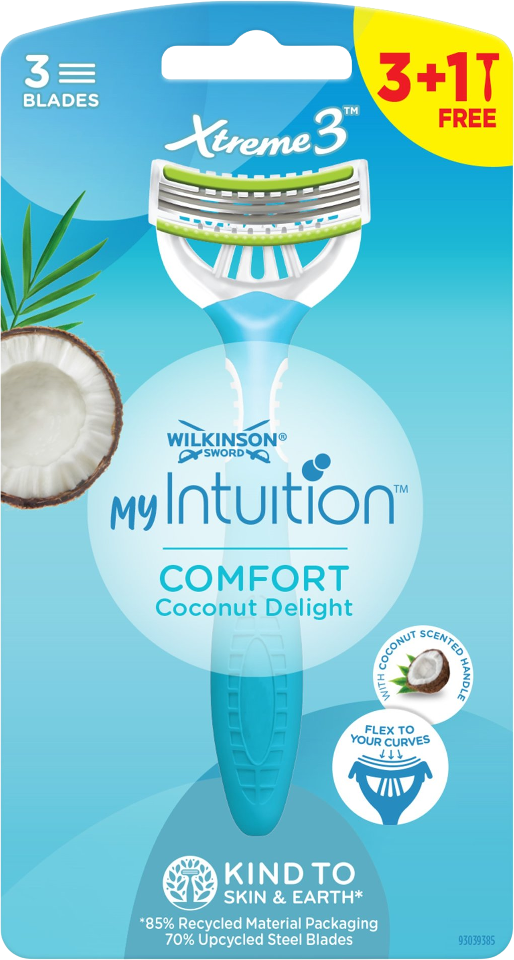 Wilkinson Sword MY Intuition Comfort Coconut Delight jednorázový holicí strojek 4 ks