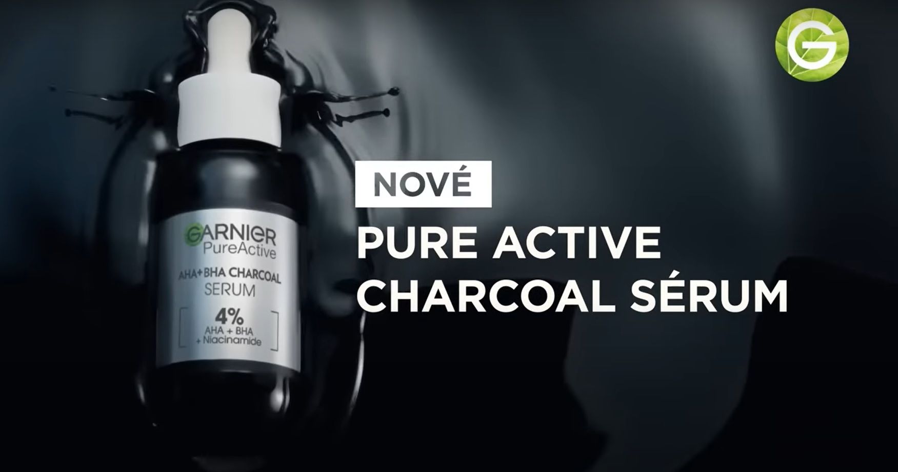 Pure Active Sérum proti nedokonalostem AHA + BHA Charcoal