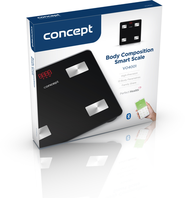 Concept Osobní váha diagnostická Perfect Health VO4001, černá