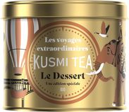 Kusmi Tea Sypaný Vánoční zelený čaj Le Dessert Bio, kovová dóza, 90 g