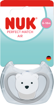 Nuk Dudlík Perfect Match Air Polar Bear 6-18m