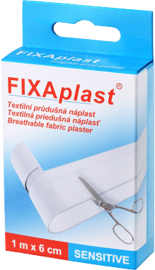 Fixaplast Náplast sensitive nedělená s polštářkem