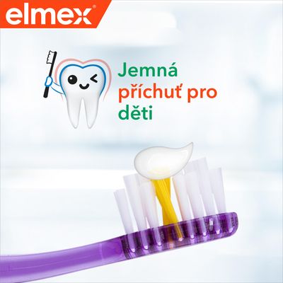 Elmex Junior zubní pasta pro děti ve věku 6-12 let triopack 3 x 75 ml