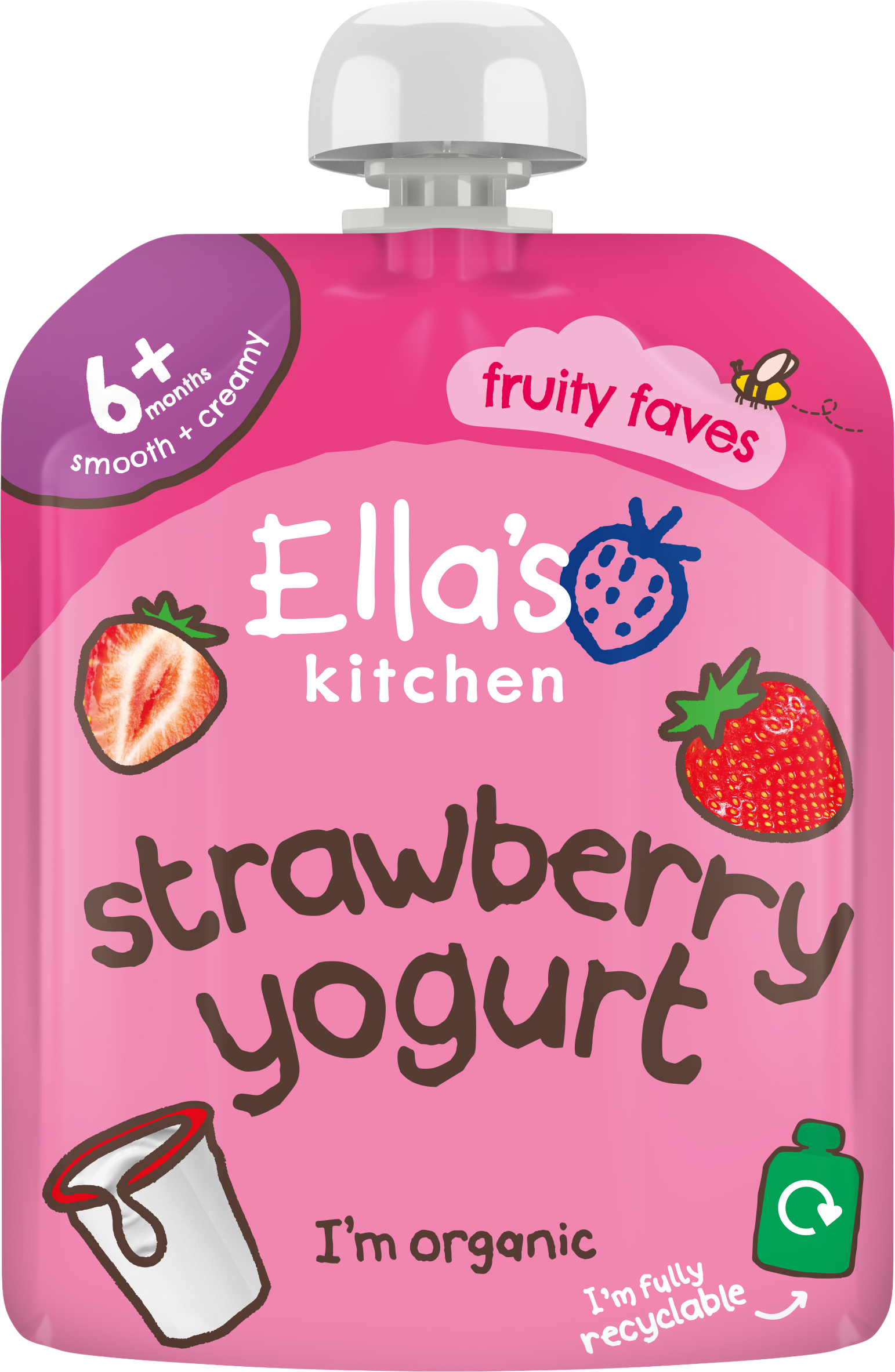 Ella's Kitchen BIO Jahody s jogurtem 90 g