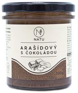 Natu Arašídový krém s hořkou čokoládou 300 g