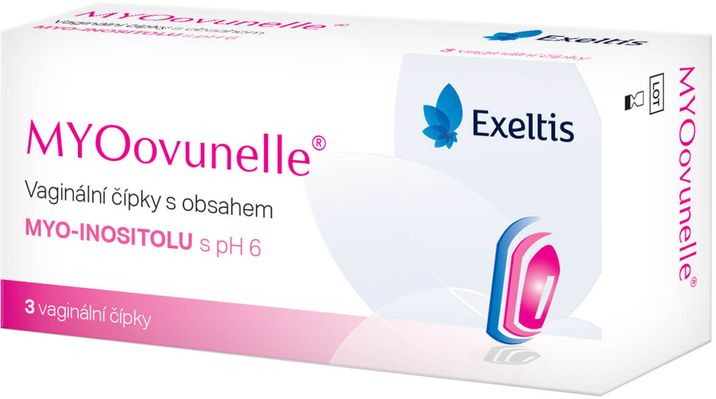Exeltis MYOovunelle® vaginální čípky 3 ks