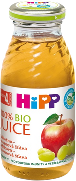 HiPP BIO šťáva jablečno-hroznová 200 ml