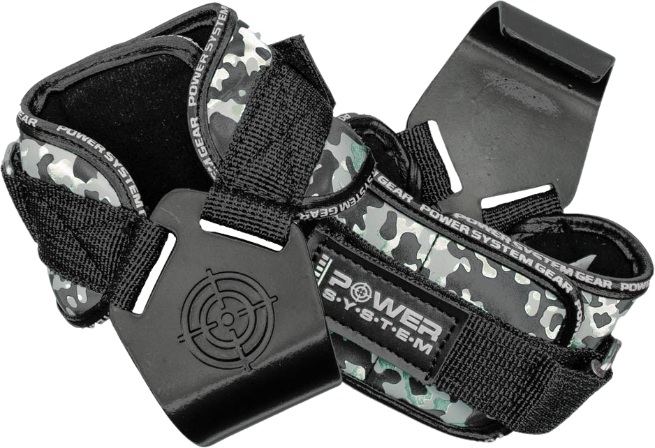 Power System Háky Power Hooks Camo, černo/zelená, vel. XL, 2 ks