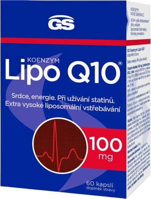 GS Koenzym Lipo Q10 100 mg 60 kapslí