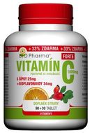 Bio Pharma Vitamin C 1000 mg+šípky 25 mg+bioflovonoidy 34 mg 120 tablet