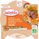 Babybio sladké brambory s kachnou a šalotkou Echalion 230 g
