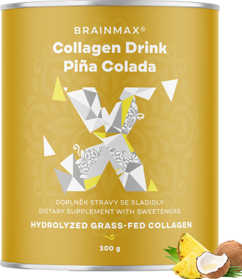 BrainMax Kolagen nápoj, piña colada 300 g