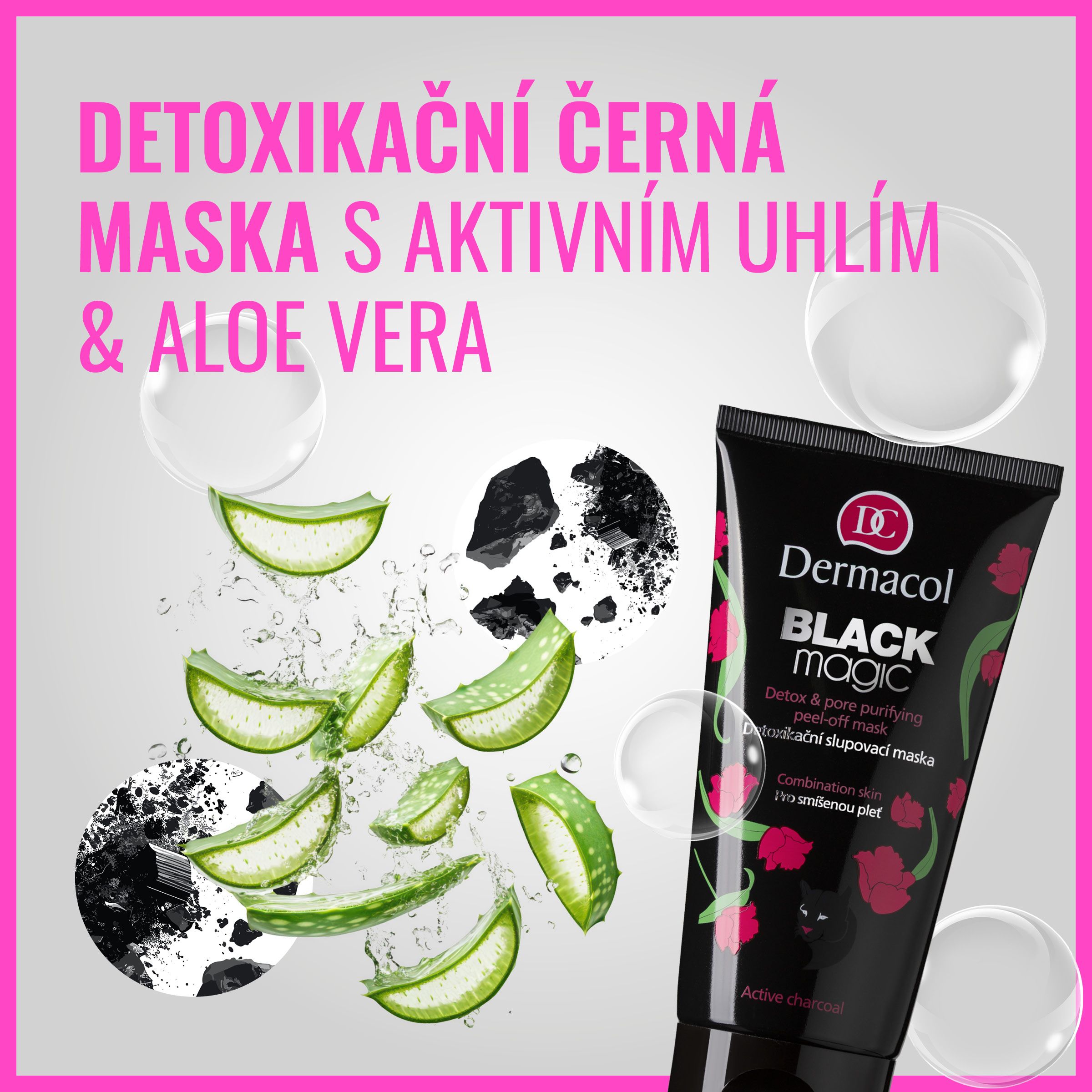 Dermacol Black magic detoxikační slupovací maska 150 ml