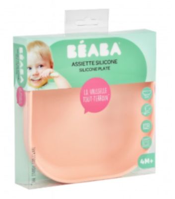 Beaba Talíř silikonový s přísavkou Pink