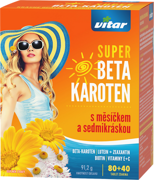 Vitar Super Beta-karoten+Měsíček+Sedmikráska 120 tablet