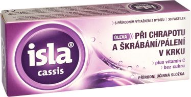 Isla -Cassis 30 bylinných pastilek