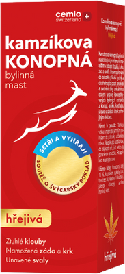 Cemio Kamzíkova konopná mast hřejivá 200 ml