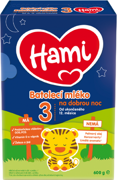 Hami 3 Na dobrou noc batolecí mléko 600 g