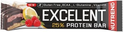 Nutrend Tyčinka EXCELENT BAR DOUBLE citron, tvaroh, malina s brusinkami 85 g