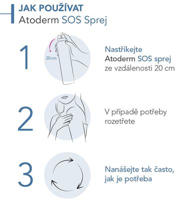 Bioderma Atoderm SOS sprej pro suchou až atopickou pokožku 200 ml