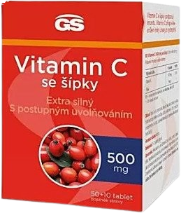 GS Vitamin C 500mg se šípky 60 tablet