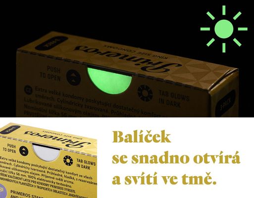 Primeros King Size extra velké kondomy 12 ks
