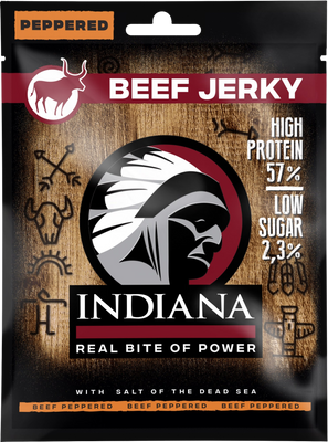 Indiana Jerky Hovězí Peppered 25 g