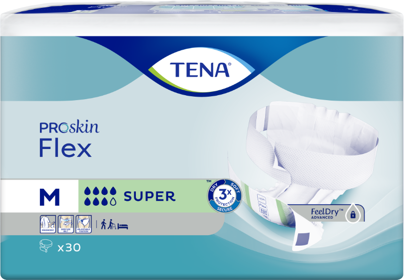 Tena Flex Super Medium Inkontinenční kalhotky 30 ks