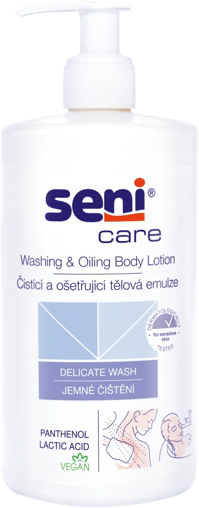 Seni Care Čistící ošetřující tělová emulze 500 ml